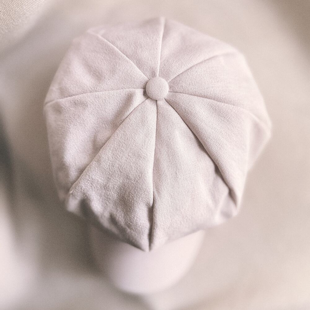 Blush Baker Boy Cap, Soft Panelled Newsboy